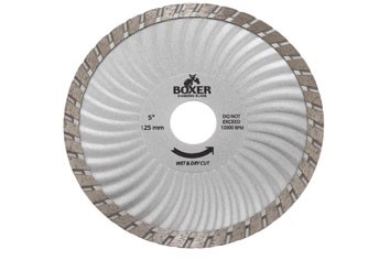 AUSTSAW/BOXER 125MM( 5IN) DIAMOND BLADE 22.2MM BORE SUPER TURBO WAVE
